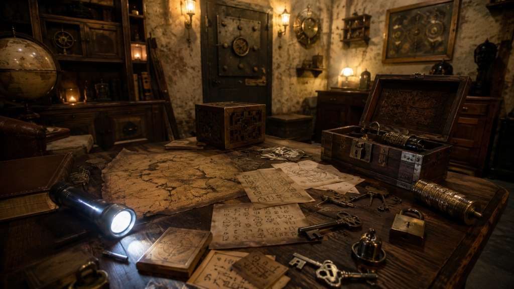 Cos’è una escape room: significato, definizione e tipologie 2 Indizi chiavi e lucchetti per spiegare il significato di escape room