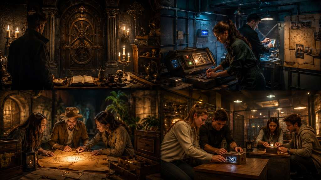 Cos’è una escape room: significato, definizione e tipologie 4 Diverse tipologie di escape room tra horror azione avventura e sfida tra squadre